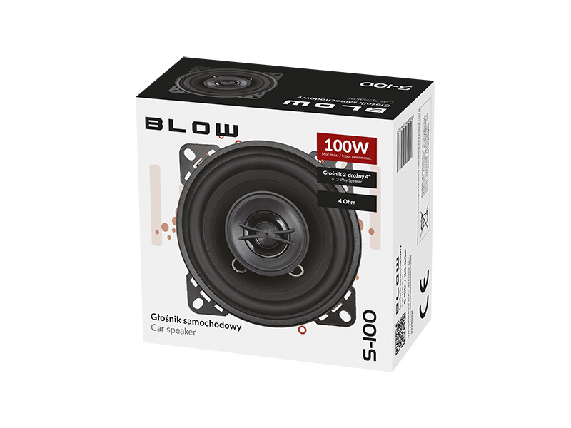 Głośnik dwudrożny BLOW S-100 100W 4" 4 Ohm