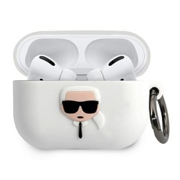 Karl Lagerfeld etui do Airpods Pro KLACAPSILGLWH białe Silicone Iconic