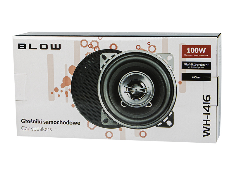 Komplet głośników dwudrożnych BLOW WH-1416 100W 4" 4 Ohm