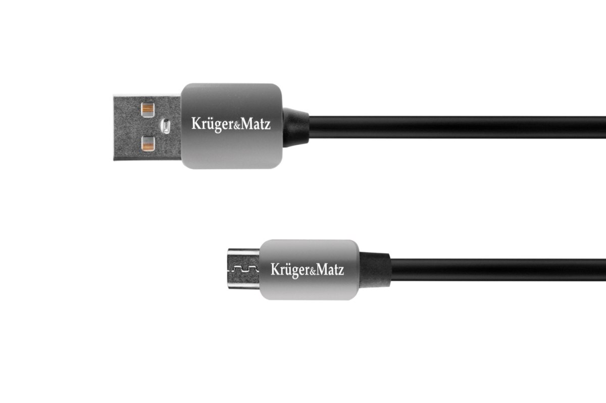 Kabel USB - micro USB wtyk-wtyk 1.0m Kruger&Matz KM0324