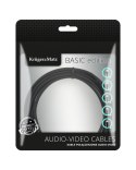 Kabel jack 3.5 wtyk stereo - 3.5 wtyk stereo 1m Kruger&Matz Basic KM1226