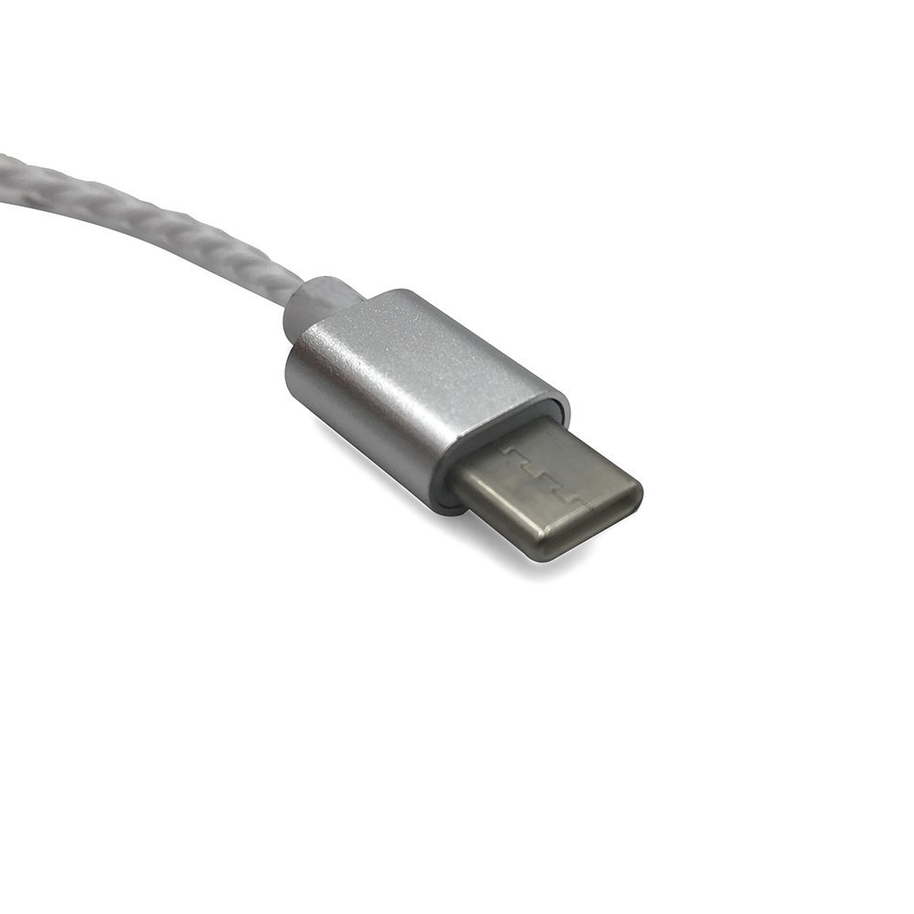 MAGICSOUND USB-C - Słuchawki douszne z mikrofonem do smartfonów z portem USB-C. Białe