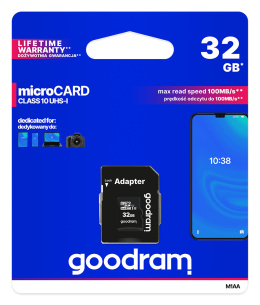 M1AA0320R12 Karta pamięci microSD 32GB UHS-I Goodram z adapterem
