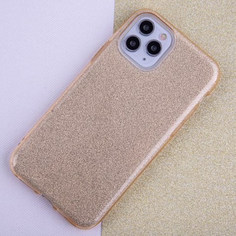 Nakładka Glitter 3w1 do iPhone 12 / 12 Pro 6,1" złota