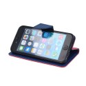 Etui Smart Fancy do iPhone 14 6,1" czerwono-granatowe