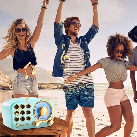 Radio Feegar RETRO blue