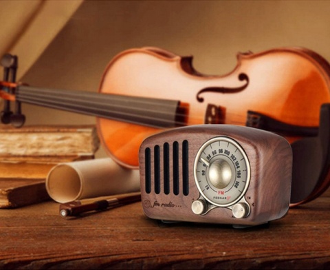 Radio Feegar RETRO walnut wooden