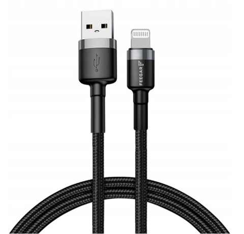 Feegar Kabel USB Lightning do iPhone przewód nylon