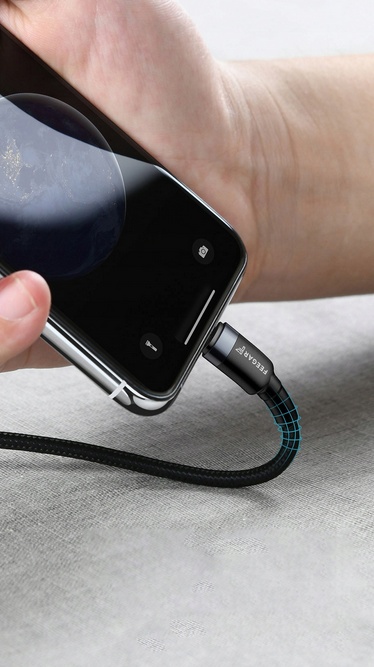 Feegar Kabel USB Lightning do iPhone przewód nylon