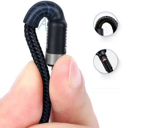 Feegar Kabel USB Lightning do iPhone przewód nylon