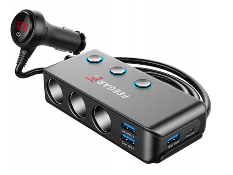 Feegar Ciga Rozdzielacz gniazda zapalniczki 12-24V 200W