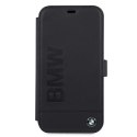 Etui BMW BMFLBKP12MSLLNA iPhone 12/12 Pro 6,1" granatowy/navy book Signature