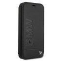 Etui BMW BMFLBKP12SSLLBK iPhone 12 mini 5,4" czarny/black book Signature