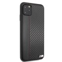 Etui hardcase BMW BMHCN65MCARBK iPhone 11 Pro Max czarny/black PU Carbon