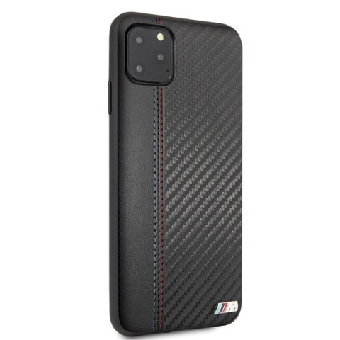 Etui hardcase BMW BMHCN65MCARBK iPhone 11 Pro Max czarny/black PU Carbon