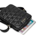 Guess Torba GUTB10QLBK 10" czarna/black Quilted Tablet Bag