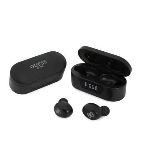 Guess słuchawki Bluetooth GUTWST31EK TWS + stacja dokująca czarny/black