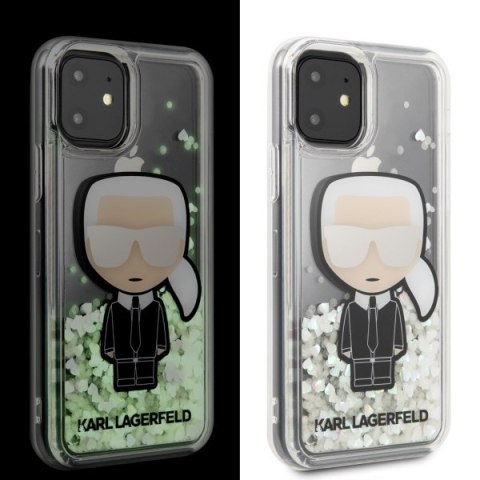 Karl Lagerfeld KLHCN61GLGIRKL iPhone 11 6,1" / Xr hardcase Ikonik Glitter Glow in the dark