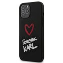 Karl Lagerfeld KLHCP12LSILKRBK iPhone 12 Pro Max 6,7" czarny/black hardcase Silicone Forever Karl