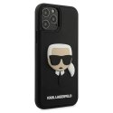 Karl Lagerfeld KLHCP12MKH3DBK iPhone 12 /12 Pro 6,1" czarny/black hardcase 3D Rubber Karl`s Head