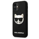 Karl Lagerfeld KLHCP12SCH3DBK iPhone 12 mini 5,4" czarny/black hardcase 3D Rubber Choupette