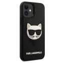 Karl Lagerfeld KLHCP12SCH3DBK iPhone 12 mini 5,4" czarny/black hardcase 3D Rubber Choupette