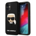 Karl Lagerfeld KLHCP12SKH3DBK iPhone 12 mini 5,4" czarny/black hardcase 3D Rubber Karl`s Head