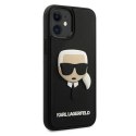 Karl Lagerfeld KLHCP12SKH3DBK iPhone 12 mini 5,4" czarny/black hardcase 3D Rubber Karl`s Head