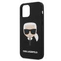 Karl Lagerfeld KLHCP12SSLKHBK iPhone 12 mini 5,4" czarny/black hardcase Silicone Karl`s Head