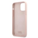 Karl Lagerfeld KLHCP12SSLKHLP iPhone 12 mini 5,4" jasnoróżowy/light pink hardcase Silicone Karl`s Head