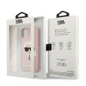 Karl Lagerfeld KLHCP12SSLKHLP iPhone 12 mini 5,4" jasnoróżowy/light pink hardcase Silicone Karl`s Head