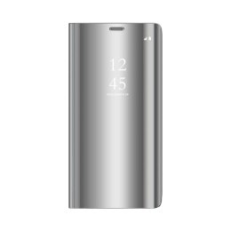 Etui Smart Clear View do Samsung Galaxy A14 4G / A14 5G srebrne