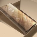Etui Smart Clear View do Samsung Galaxy A54 złote