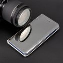 Etui Smart Clear View do Samsung Galaxy S23 srebrne