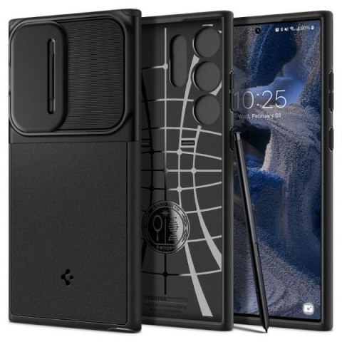 Spigen Optik Armor Sam S23 Ultra czarny/black ACS05639